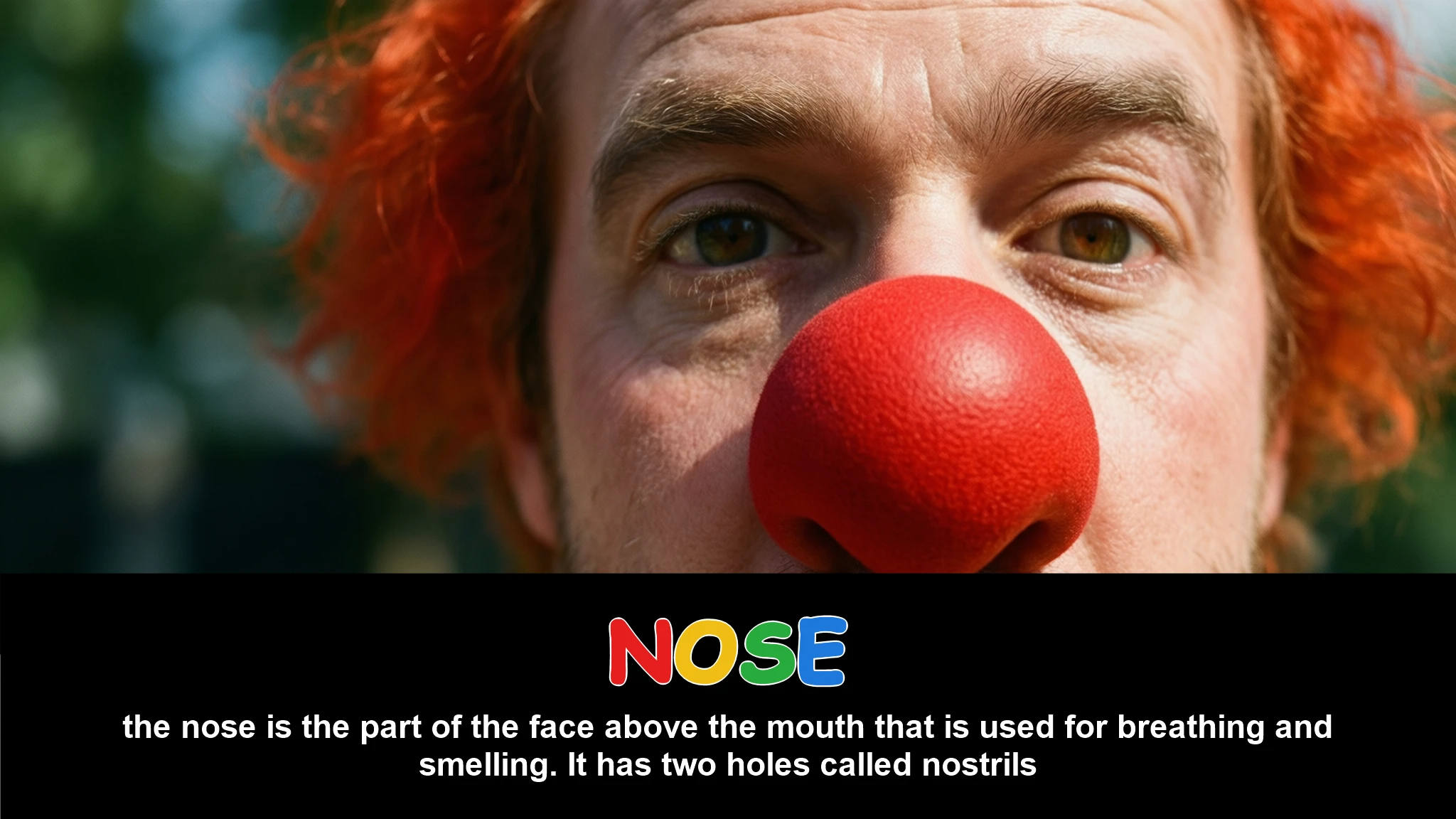 English Illustration for nose